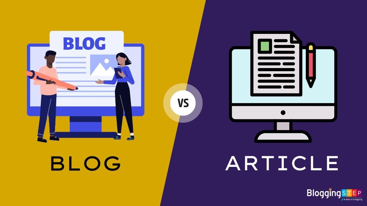 What is the difference between a blog and an article