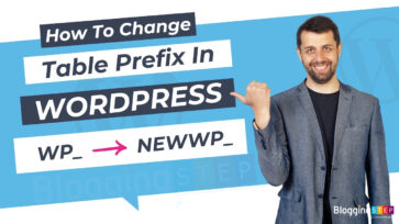 How To Change Table Prefix in WordPress